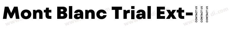 Mont Blanc Trial Ext字体转换